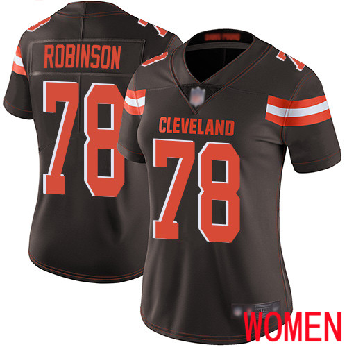 Cleveland Browns Greg Robinson Women Brown Limited Jersey 78 NFL Football Home Vapor Untouchable